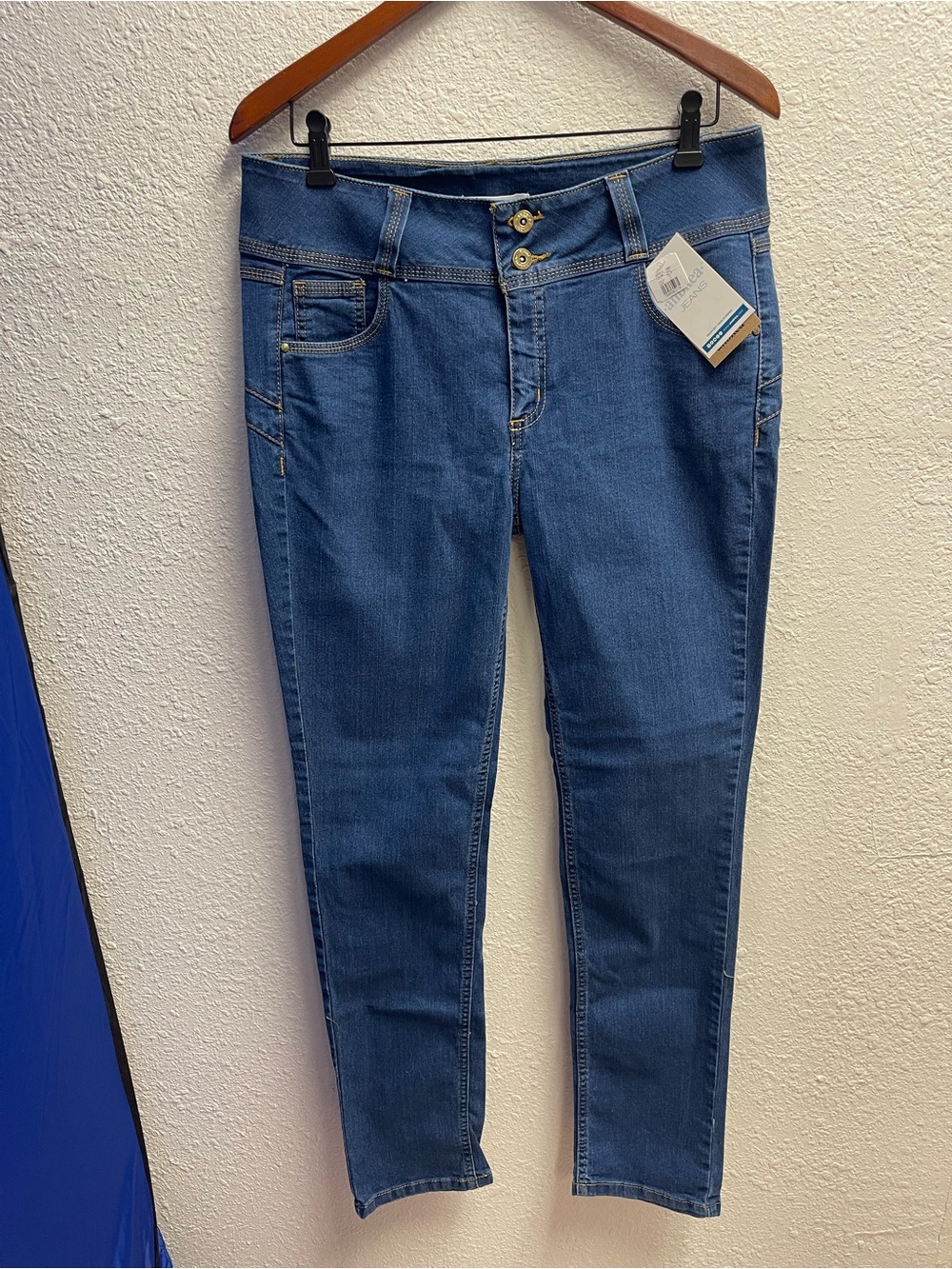 Andrea Jovine Stretch Blue Women's Jeggings